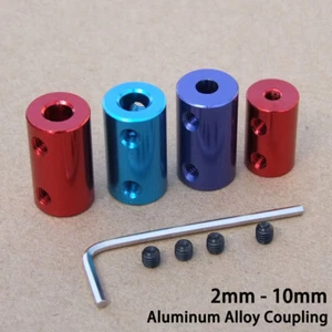 2mm-10mm Aluminum Alloy Coupling Motor Shaft Coupling For RC Car Boat Model DIY - Picture 1 of 10