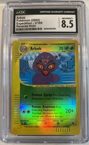 CGC 8.5 2002 Pokémon Arbok Expedition Base Set 3/165 Reverse Holo WOTC E-Series - Picture 1 of 2