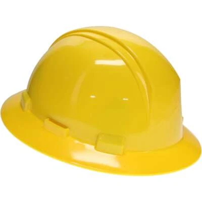 Sombrero duro de borde completo PRO-SAFE 4 puntos: trinquete, clase E&G, ANSI tipo I, amarillo Foto 1 de 4
