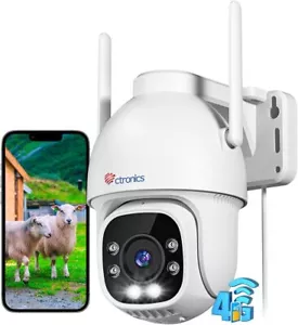 ctronics 3G/4G LTE Überwachungskamera Aussen mit SIM Karte,PTZ IP Kamera Outdoor - Bild 1 von 9