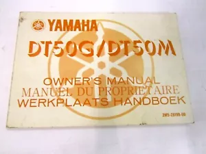 Yamaha DT50G DT50M Owner's manual in English, French and German - Picture 1 of 1