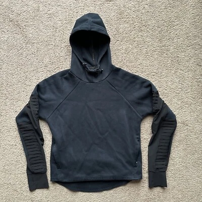 Puma Sweatshirt Womens Small Fleece High Neck Black Long Sleeve Hood - Image 1 of 4