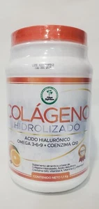 COLLAGEN HYDROLYZED FLAVOR ORANGE OMEGA 3 6 9 COLAGENO HIDROLIZADO NARANJA - Picture 1 of 7