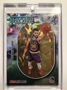 Pack to Plastic 2021-22 Panini NBA Hoops SKYVIEW GREEN ICE Holo #9 Stephen Curry - Picture 1 of 10