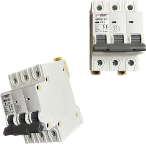 LS-Schalter 3P C 63A Leitungsschutzschalter Sicherungsautomat Leistungsschalter - Bild 1 von 2