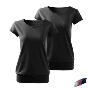 fAROE Damen Shirt mit Breitem Bund - 2er PACK - Geschenkidee NEU viele Farben - Bild 1 von 48