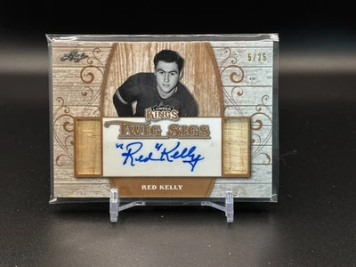 2017 Leaf Lumber Kings Hockey Red Kelly Game Used Stick and Autograph 5/25 - Image 1 of 2