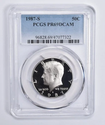 PR69 DCAM 1987-S Kennedy Half Dollar PCGS Blue Lbl *2875 - Image 1 of 4