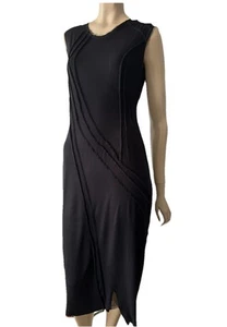 IVAN GRUNDAHL TWIST STITCHED LACE DETAILS SLEEVELESS MIDI DRESS SIZE M - Bild 1 von 12