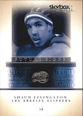 2004-05 Skybox Autographics Future Signs #5 Shaun Livingston - BSK - Imagem 1 de 2