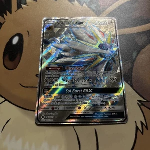 Pokémon Sun & Moon TCG Solgaleo GX 143/149 Full Art Holo Rare NM Condition - Picture 1 of 2