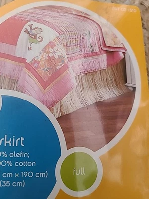 "Nueva FALDA DE CAMA Completa DYR Hawaiana Luau Playa Hierba Falda 54x75"" Haz Tu Habitación 14 Gotas" Foto 1 de 4