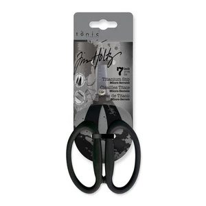 Tonic Studios T817 Tim Holtz antihaftbeschichtete mikrogezahnte Schere 7 Zoll- - Bild 1 von 1