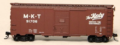 HO Accurail #3211 40' AAR Steel Boxcar MKT #91706 Built Up - Image 1 of 4