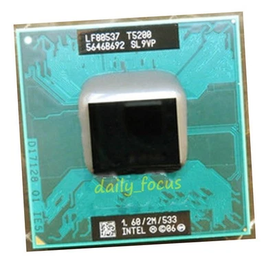 Processore CPU Intel Core 2 Duo T5200 1,6 GHz dual-core (LF80537GE0252M) SL9VP - Immagine 1 di 3