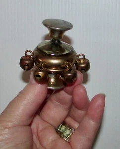 ANTIQUE COLLECTABLE VERY RARE SUPERBE PERFUME BOTTLE WITH 6 BELLS - Bild 1 von 9