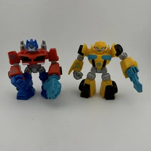 Playskool Heroes Transformers Rescue Bots 3.5” Optimus Prime Bumblebee Figures - Picture 1 of 8