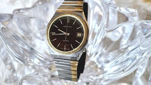 VINTAGE CERTINA DS swiss 7 jewel Quartz Sapphire Crystal Brown Dial Men's Watch - Picture 1 of 12