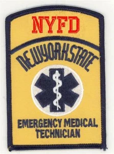 Patch Tecnico Medico Emergenza EMT Stato Vigili del Fuoco New York City - Foto 1 di 1