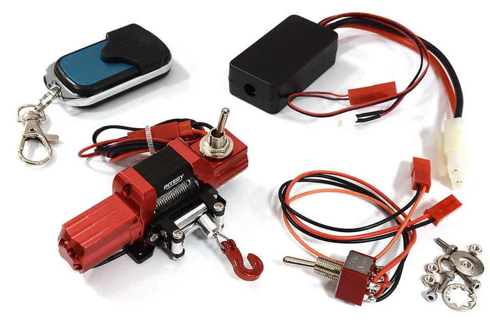 Billet Machined T8 Realistic Mega Winch w/ Remote for Scale Crawler 1/10 Size - Image 1 of 1