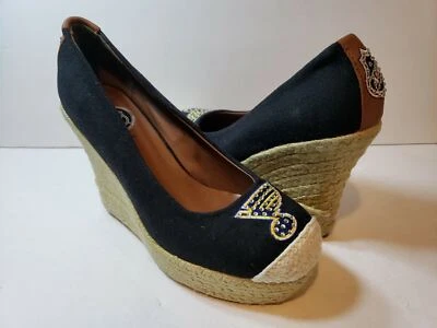 NHL St. Louis Blues Cuce Womens Bling Platform Wedge Shoe - Size 7 - Image 1 of 4