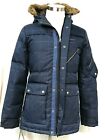 SKOGSTAD Women's Winter Coat Blue Medium Full Zip Pockets Hood "Panda"   [C8]