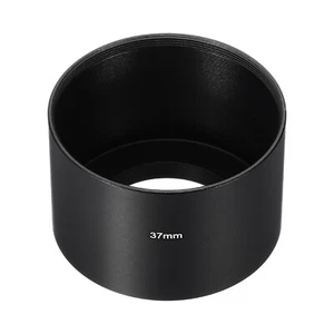37mm Lens Hood, Long Focus Frosted Surface Anti-reflective Inside Hood, Black - Picture 1 of 7