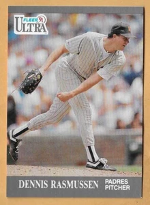 DENNIS RASMUSSEN SAN DIEGO PADRES #309 - FLEER ULTRA 1991 - Picture 1 of 2