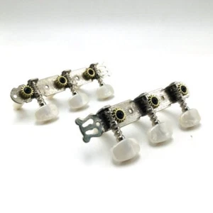 6 clavijas de afinación de guitarra clásica acústica plateada y teclas de cabeza de máquina de perlas - Imagen 1 de 5