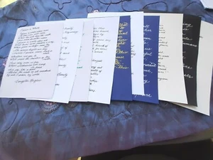 English Poetry in calligraphy, custom made - Picture 1 of 9