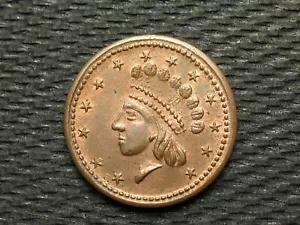 ALTER MÜNZVERKAUF! XF + ORIGINAL GLÄNZER US BÜRGERKRIEG TOKEN ""UNSERE ARMEE"" SET 31c - Bild 1 von 2