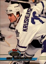 1993-94 Stadium Club Maple Leafs Hockey Card #306 Mike Krushelnyski