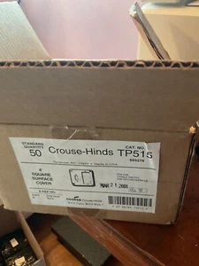 Crouse-Hinds TP515, 4" Box 1/2" Raised 1 Toggle 1 GFCI Box Cover, 1 pc(SS-1221Z) - Picture 1 of 3