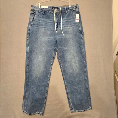 Aeropostale Womens/Mens Carpenter Denim Blue Jeans Size XXL New with Tags - Image 1 of 4