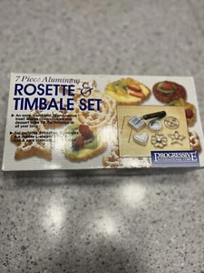 Rosette & Timbale L Form Doppelgriff Set mit 3 Rosetten 3 Timbales Heft - Bild 1 von 4