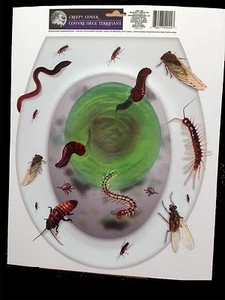 Espeluznante Horror Utilería-BUGS TOILETTER-Calcomanía Adherente Baño Decoración de Halloween - Imagen 1 de 1