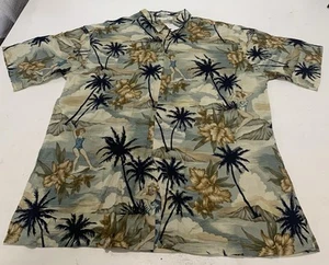 VTG Pierre Cardin Hawaiian Shirt Mens Size L - Picture 1 of 7