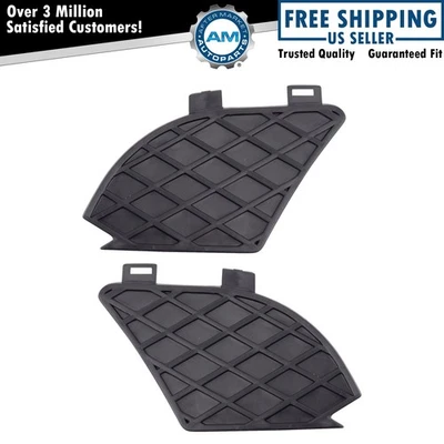 Комплект черных крышек для отверстий противотуманных фар подходит для Mercedes-Benz E320 E430 2000-2002 годов выпуска - Изображение 1 из 4