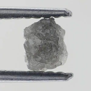White Grey Fancy 0.61 Carat Natural Loose Rough Gorgeous Raw Diamond - Picture 1 of 2