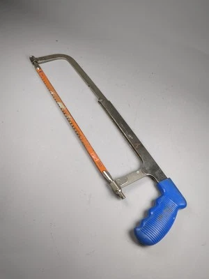 Nicholson No. Vintage 9 Sierra de calar mango azul hecho en EE. UU. marco de acero ajustable Foto 1 de 4