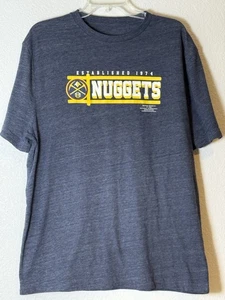 DENVER NUGGETS Blue/Gray Sports T-Shirt Men’s Sz XL - Picture 1 of 8