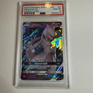 Mewtwo GX 39/73 Ultra Rare Holo 2017 Pokemon Sun & Moon Shining Legends - PSA 10 - Picture 1 of 2