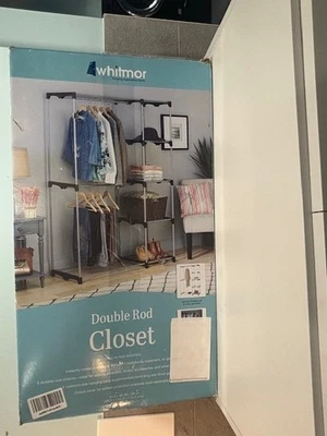 Armario de doble varilla Whitmor Foto 1 de 4