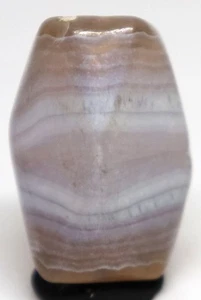 Uralter Himalaya, Tibet, Nepal, Bhutan Streifen Dzi alte Achat Auge Perle mit Patina - Bild 1 von 10