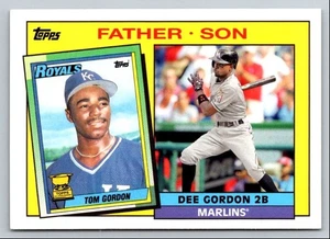 2016 Topps #FS-GGO Tom Gordon/Dee Gordon Kansas City Royals/Miami Marlins - Picture 1 of 2
