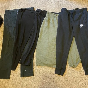 Lot Of5 Nike & Other Brands Girls Pants Activewear Leggings Soft Casual Pull On - Picture 1 of 4