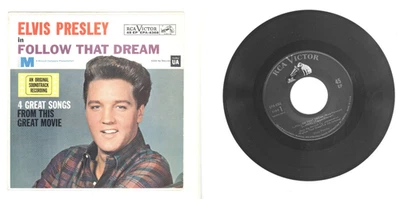 Elvis Presley Follow that Dream Soundrack EP w/ Cardboard Sleeve (RCA EPA-4368) - Image 1 of 4