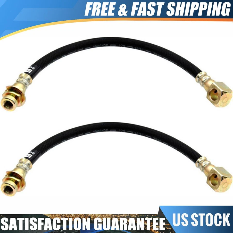 Mangueira hidráulica de freio dianteiro Raybestos 2 peças compatível com Oldsmobile 442 1969 1970 1971 - Imagem 1 de 3