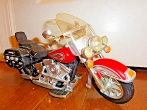 Harley Davidson 1996 Softail Motorcycle Lights Sounds Buddy L Heritage RED - Picture 1 of 13