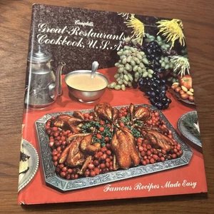 Campbell's Great Restaurants Cookbook USA - Famous Recipes Vintage Cookbook HCDJ - Bild 1 von 6